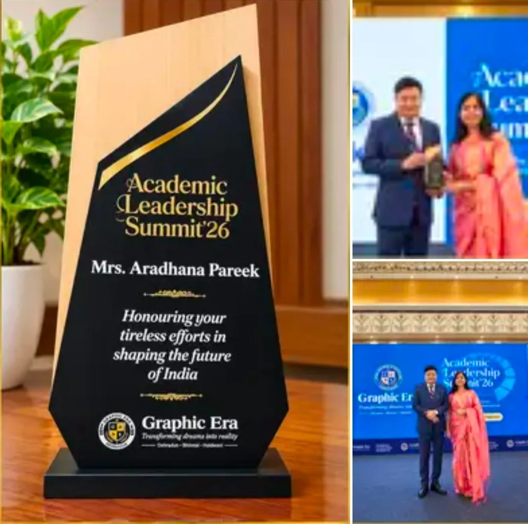 Mrs. Aradhana Pareek Honoured with Edu-Visionary Summit & Award 2026